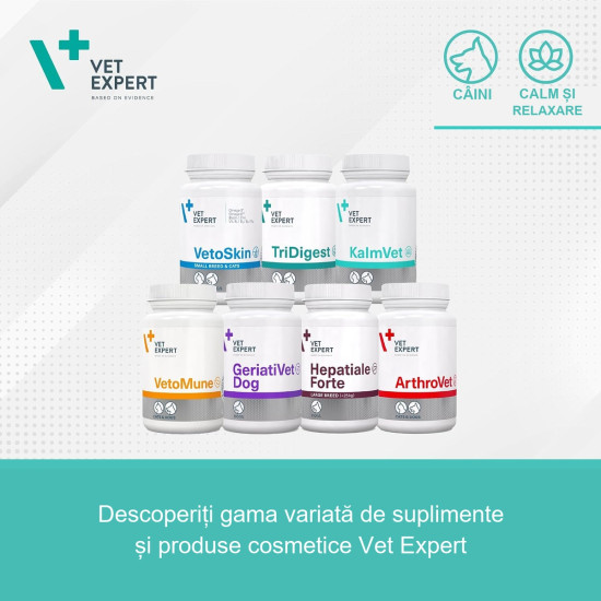 Kalmvet Twist Off Vet Expert – Supliment pentru Calmarea Stresului și Anxietății la Câini și Pisici – 60 Capsule